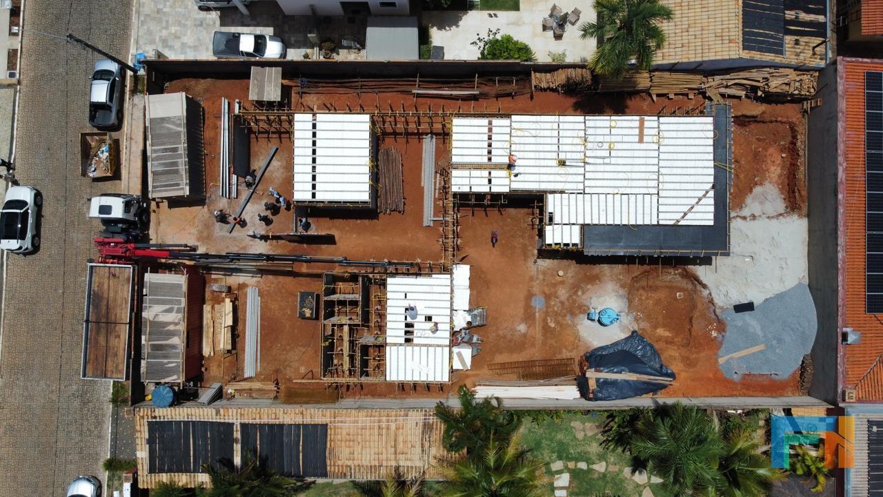 Visão geral de um canteiro de obra